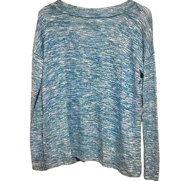 NWOT Old Navy Blue and White V-Neck Sweatshirt/Sweater - Picture 2 of 5